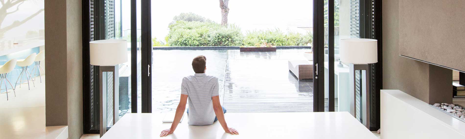 Man sitting on floor